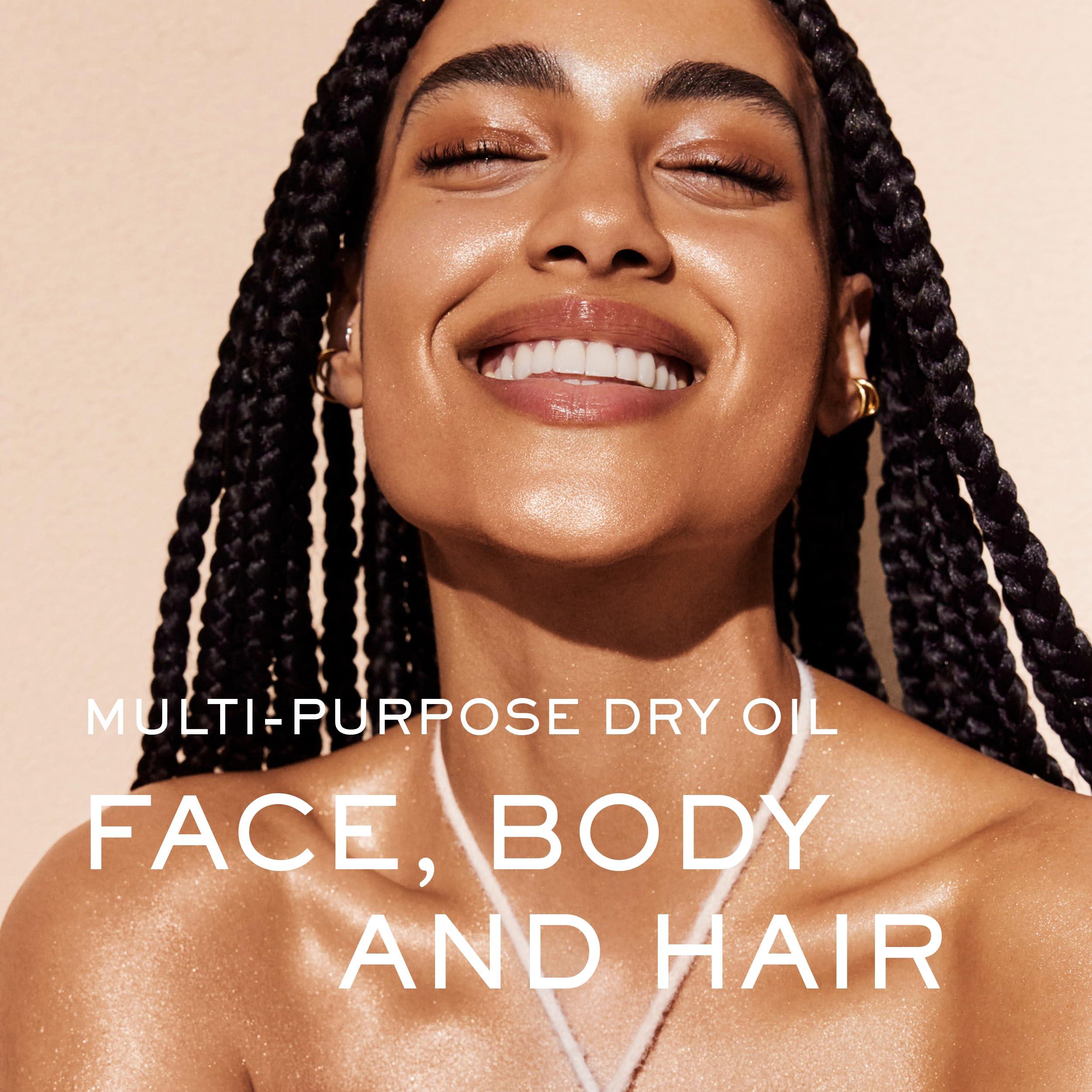 Nuxe Nuxe Huile Prodigieuse Shimmer Multi-Purpose Dry Oil - Luxurious Radiant Glow and Hydration for Face, Body & Hair, 3.3 Fl Oz