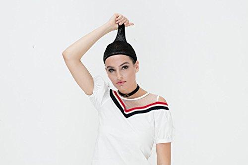 LABEAUTÉ LABEAUTÉ Long Blonde Pink Wig for Girls Women Cosplay Wig Anime Straight Hair with Bangs for Halloween Party with Cap (Ombre Blonde Pink)