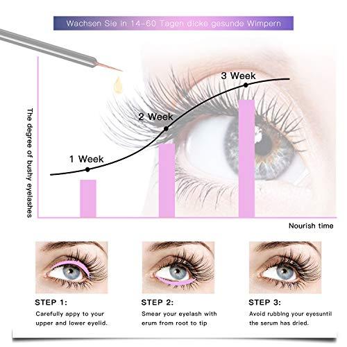 WQSDAPHEAG Eyelash Growth Serum to Grow LashesAdvanced Lash Serum Formula for Eyelash Growth and Thickness, Lash Growth Serum Enhancer (5ML)