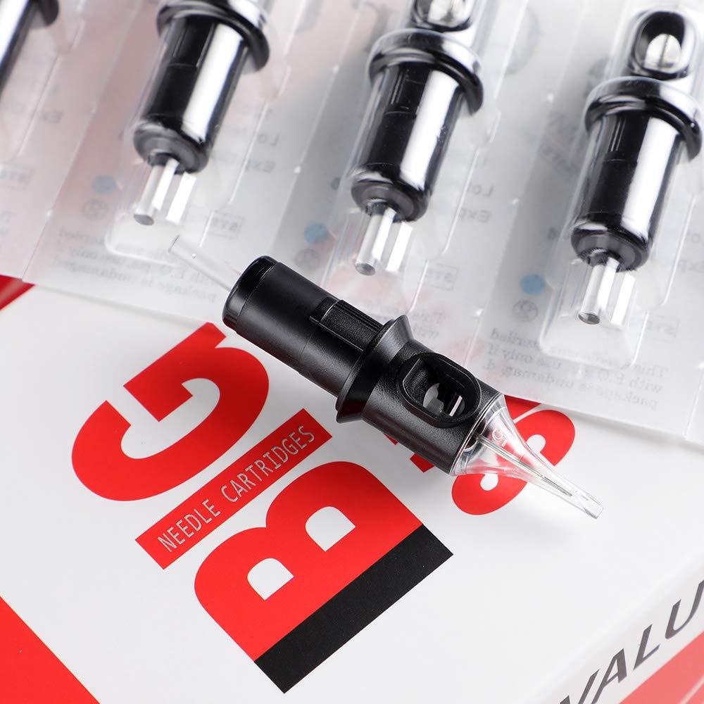 STIGMA STIGMA #12 Standard 0.35mm Disposable Tattoo Cartridge Needles 50pcs Assorted Sizes 3RL 5RL 7RL 9RL 3RS 5RS 7RS 9RS 7M1 1211M1 of Round Liner / Round Shader/Weaved Magnum EN05-50KIT-B