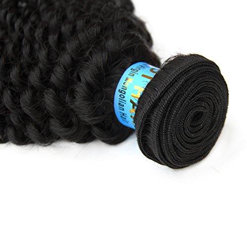 Liberty Liberty Hair 16inch 100% Virgin Mongolian Kinky Curly Natural Human Hair Extensions 5A Quality Colour 1B