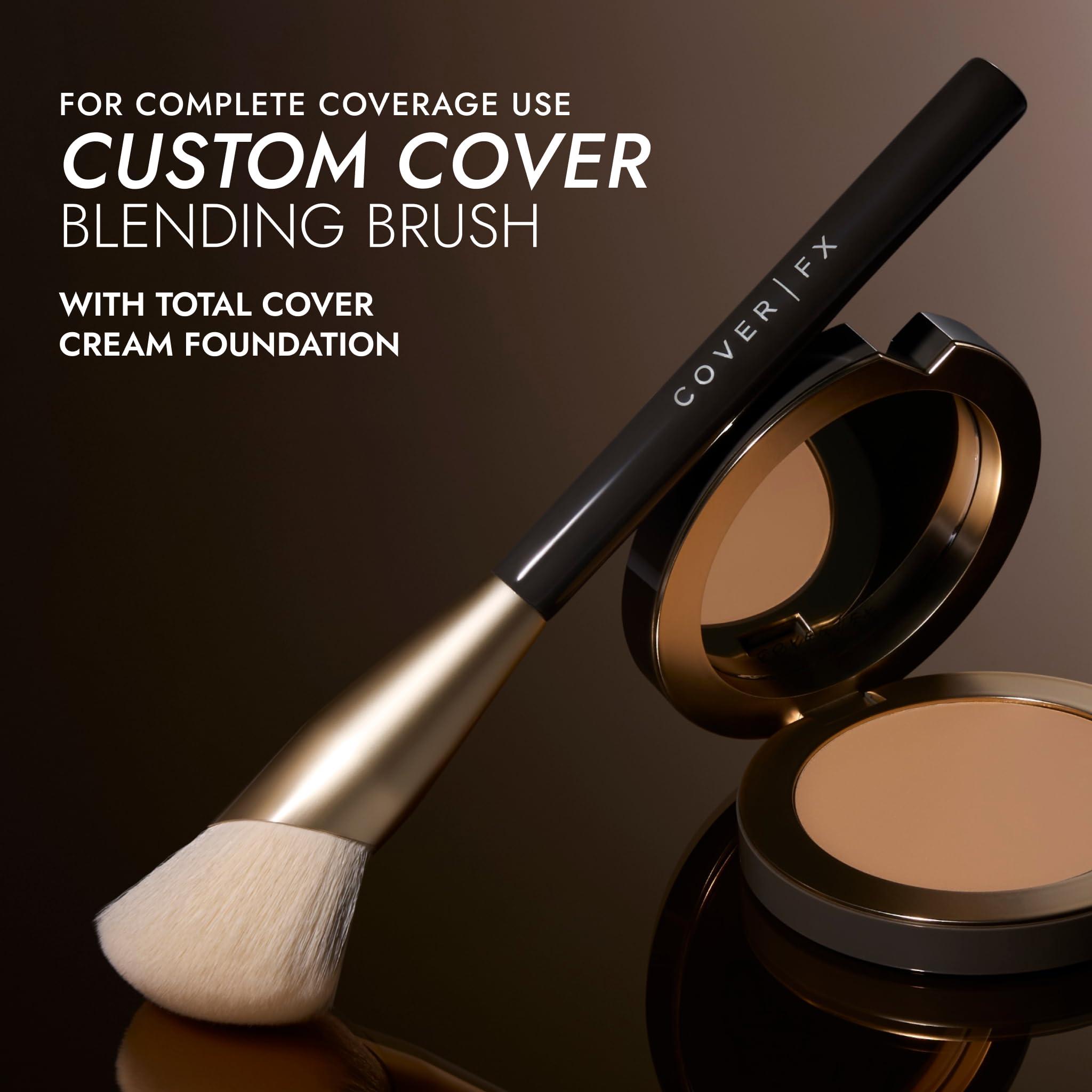 Cover FX COVER FX Complete Coverage Kit: Total Cover Cream Foundation - Shade M2 + Custom Cover Blending Brush