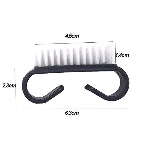 Suxgumoe Nail Brush,20 Pieces Black Handle Nail Cleaning Brushes Fingernail Brushes Hand Wash Brush for Toes and Nails Cleaning
