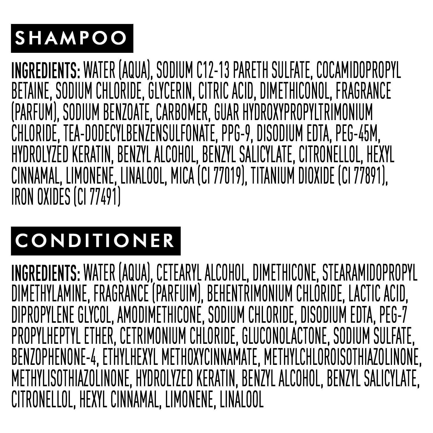Suave Suave Shampoo and Conditioner Set, Keratin Infusion, Color Care Keratin Hair Treatment, Detangler & Frizz Control, 12.6 Oz Ea (2 Piece Set)