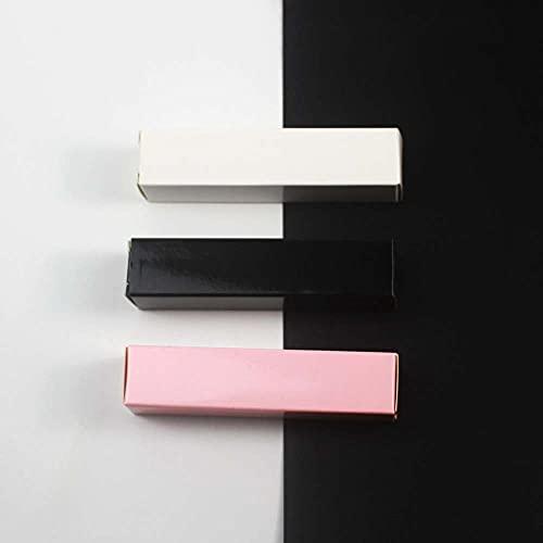COSIDEA COSIDEA 50 PCS Empty Black Lip Gloss Boxes W23 xW23 xH103mm / 0.9 * 0.9 * 4.05 inch, Cosmetic Perfume/Mascara Box Packaging for Small Business Wholesale, small Kraft Paper Box Luxury Holder Wrapping