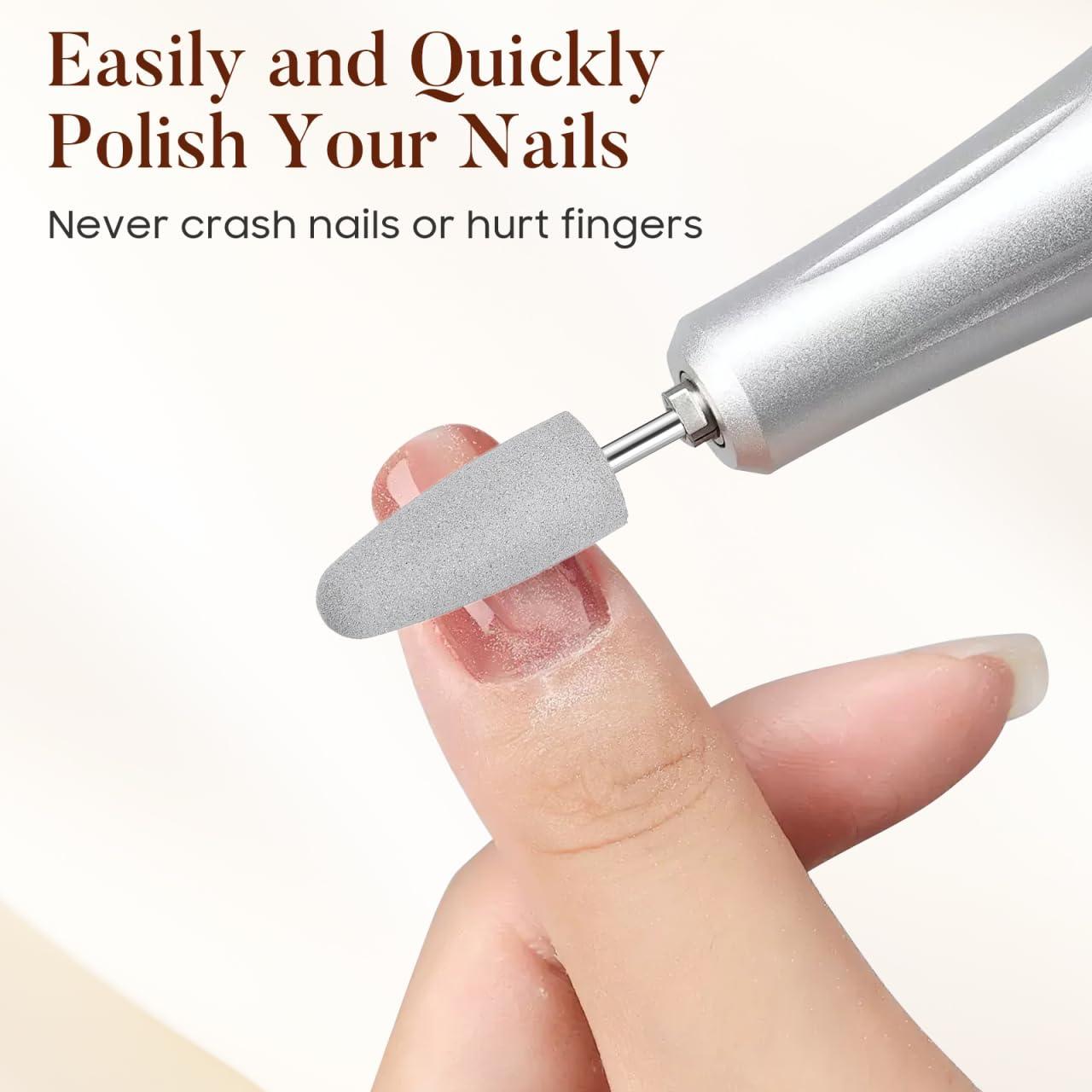 Beavorty Beavorty Polish Bit for Nail Drill Silicon Nail Bit Set of 10 Nail Drill Bits Set for Nail Art