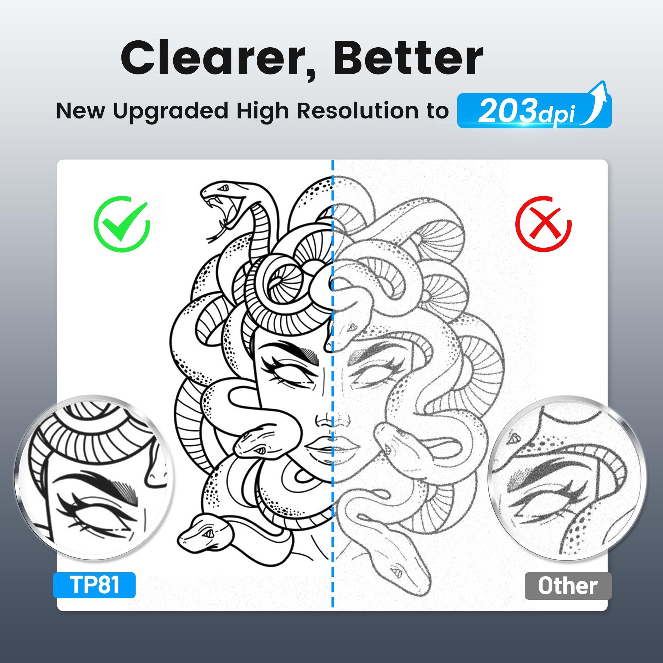 ItriAce ItriAce Tattoo Stencil Printer Bluetooth, Stencil Printer for Tattooing with 10pcs Paper, Thermal Tattoo Printer Machine for Tattoo Artist, Wireless Tattoo Transfer Printer Compatible with Phone PC