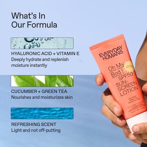 EVERYDAY HUMANS Everyday Humans Oh My Bod SPF50 Face & Body Sunscreen Lotion 1 oz