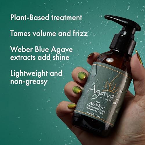 Agave HEALING OIL Agave Healing Oil Treatment Hydrating & Smoothing Hair Oil for Frizz Control & Shine 3.75 fl oz