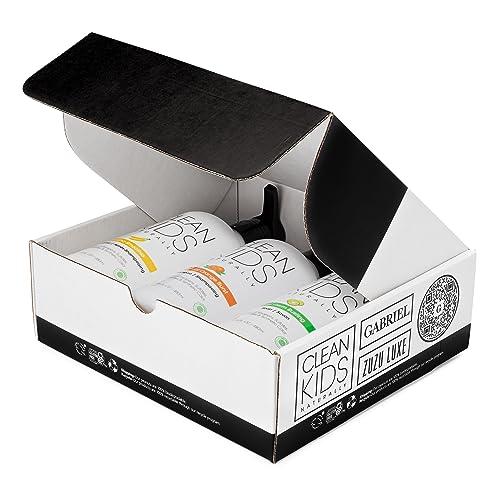 Gabriel Cosmetics Clean Kids Naturally Bath Sets (Shampoo, Conditioner, & Hand Soap)