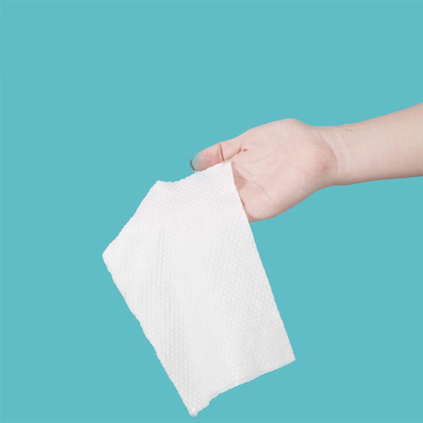 Generic Facial Towel, 100% Plant-Based Fiber, Lint-Free Facial Towel, Extra Thick Disposable Facial Towel, Wet and Dry For Sensitive Skin, Makeup Remover, Multipurpose Cleansing Cloth, 100 Count, 1 Pack