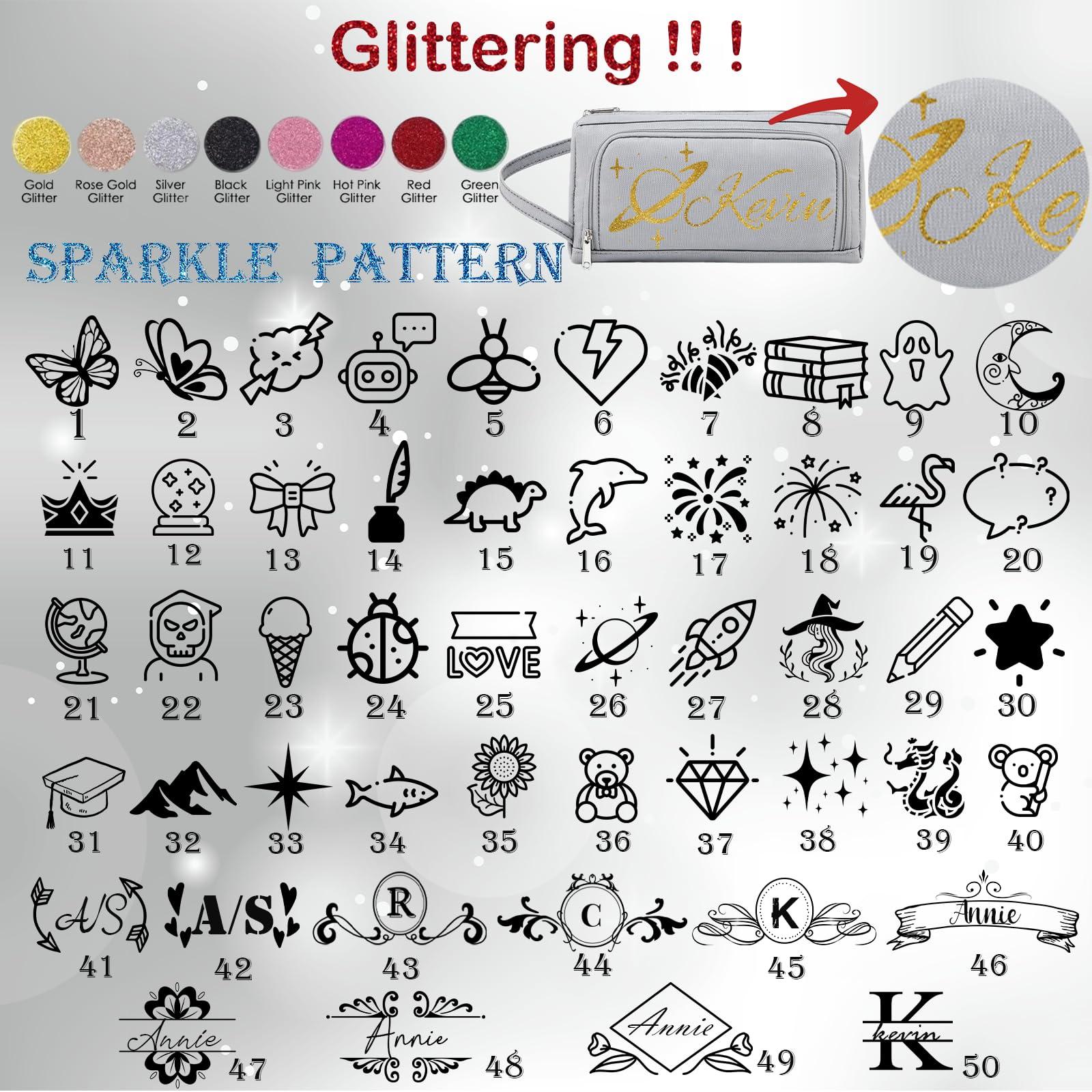 jcyif jcyif Personalized Pencil Case Custom Pencil Case with Name Big Capacity Cosmetic Bag for Gift Travel Essentials Toiletry Bag for Women Man Pencil Box for Colleague Blue