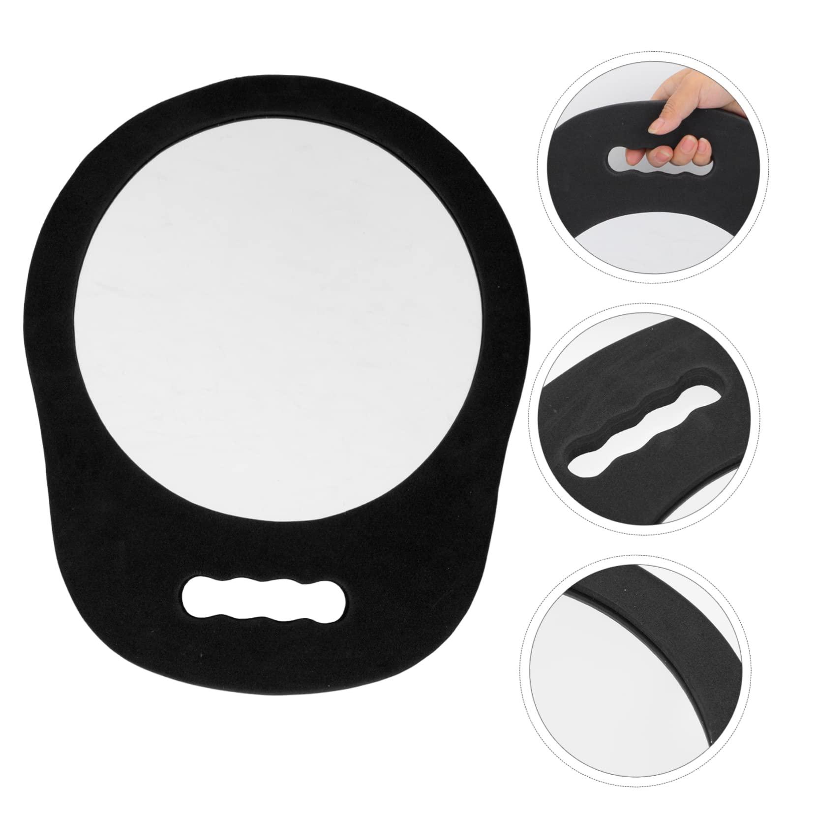 ZRxmNoTh Mirror Makeup Mirror ,Hand held Mirror , Foam Mirror Handheld Mirrors Hand Mirror Round Mirror Wall-mounted Mirrors Hair Salon Mirror Handheld Makeup Mirror Barber Mirror Cosmetic Hairdressing Mirror