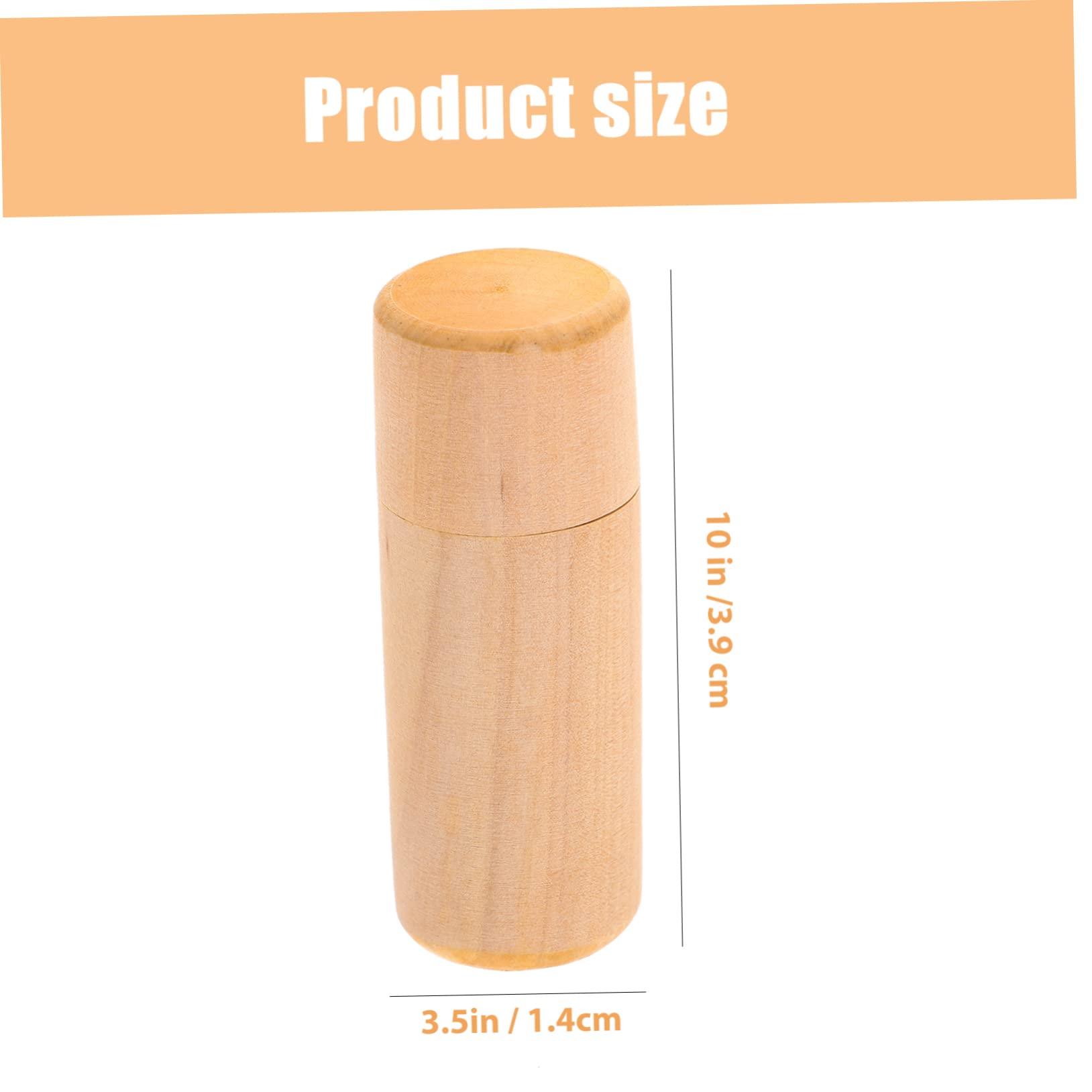 Cabilock Cabilock 2pcs Box Essential Oil Storage Box Essential Oil Box Holder Wooden Cylinder Box for Aromatherapy Oils