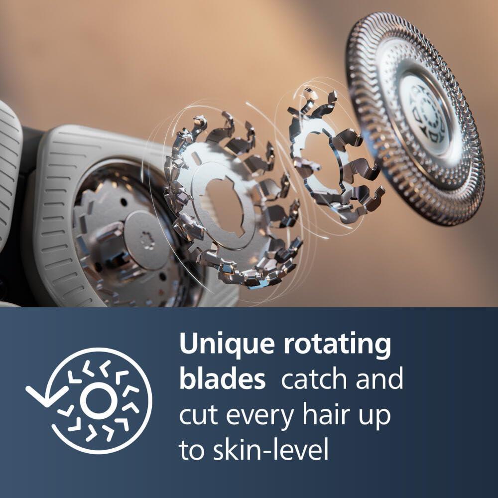 Philips Norelco Philips Norelco Shaver Series 9000, Wet and Dry Electric Shaver, with Lift & Cut Shaving System and SenseIQ Technology, Pop-up Trimmer, Cleaning Pod, Charging Stand and Travel Case, Model S9987/85