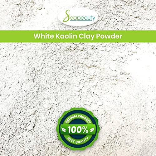 Soapeauty Soapeauty WHITE KAOLIN CLAY Powder | Cosmetic Grade 100% Natural | Facials, Face Mask, Soap Making, Bath Bomb | aka White Clay Powder, China Clay Powder | (8 OZ)