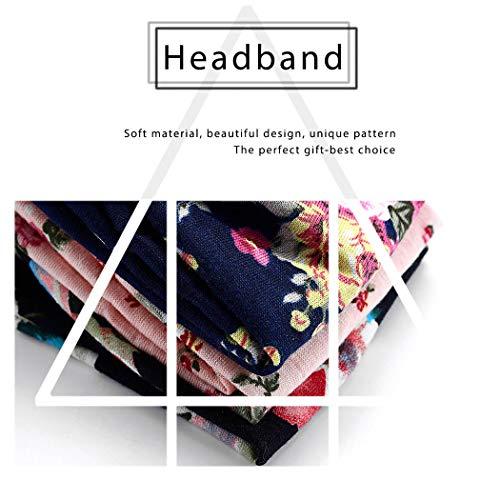 Catery Catery Boho Headbands Criss Cross Headband Headpiece Bohemia Floal Twist Head Wrap Hair Band Vintage Stylish Elastic Turban Fabric Hairbands Fashion Hair Accessories for Women(Pack of 3) (Noble)