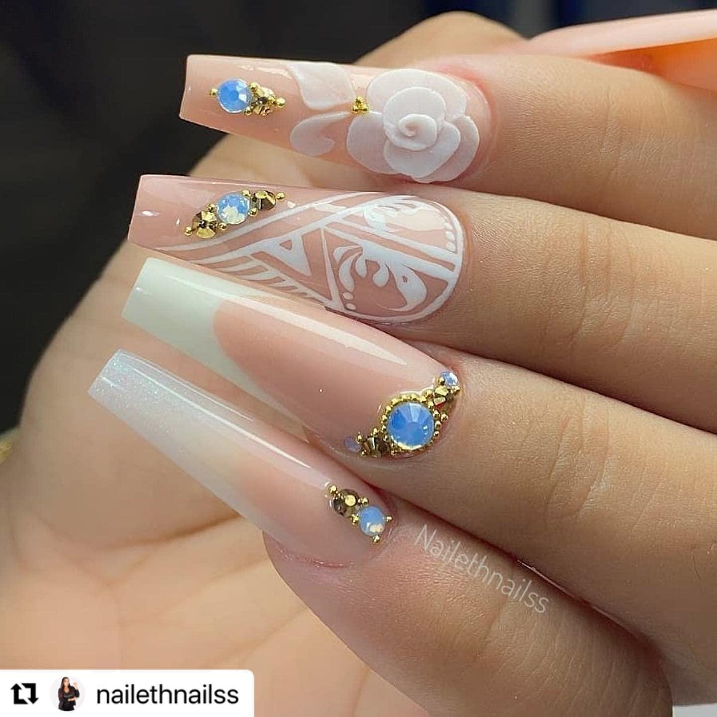 LEGACY NAILS Legacy Nails Professional Cover Acrylic Powder, 1 LB - Ideal For French Nail Art, Create Nail Art, Nail Extension That Provide a Healthy, Natural Look To Nails (BABY WHITE)