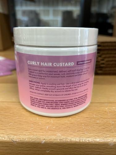 MopTop MopTop Curl Custard Gel for Fine, Thick, Wavy & Kinky-Coily Hair - Anti Frizz Moisturizer, Curl Definer & Lightweight Activator with Aloe, Great for Dry Hair, 16 oz.
