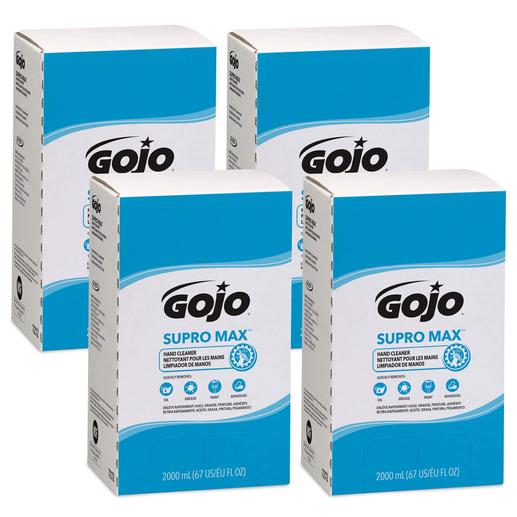 GOJO GOJO 7272-04 SUPRO Max Hand Cleaner, 2000Ml Capacity Pouch, Tan, 8.75 mm Height, 5.125 mm Width, 2000 mL