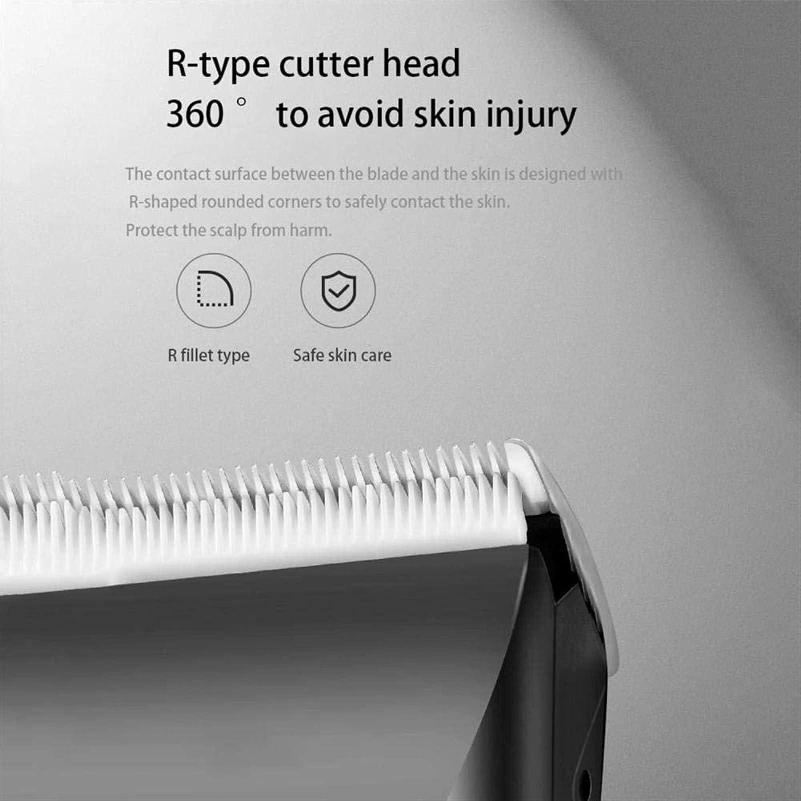 FFCJJD FFCJJD Professional Hair Clippers - Rechargeable Hair Beard Trimmer Cordless Haircut Kit with Titanium & Ceramic Waterproof Blades for Wet/Dry Cut, 5-Speed Adjustable with Barber Cape, and Travel Bag