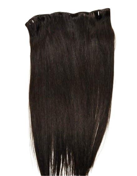 Hair faux You Hair Faux You 18 Butterfly Double Genius Wefts (with holes) Hair Extensions,100g,100% Human Remy Hair Extensions #1B Off Black