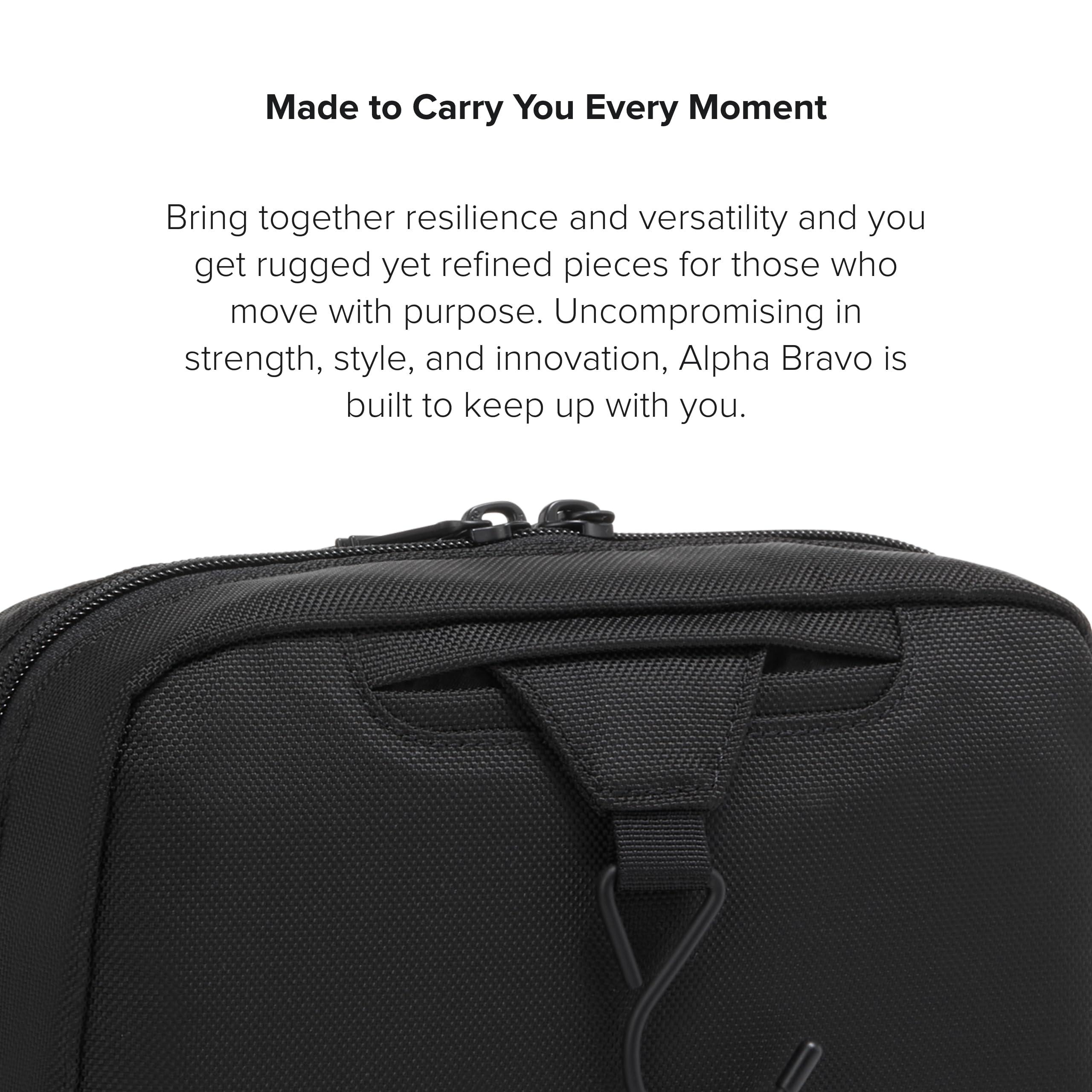 TUMI TUMI - Alpha Bravo Response Travel Kit - Hanging Toiletry Kit - Travel Bag Tracer - 6.3\" X 9.5\" X 3.5\" - Oxblood