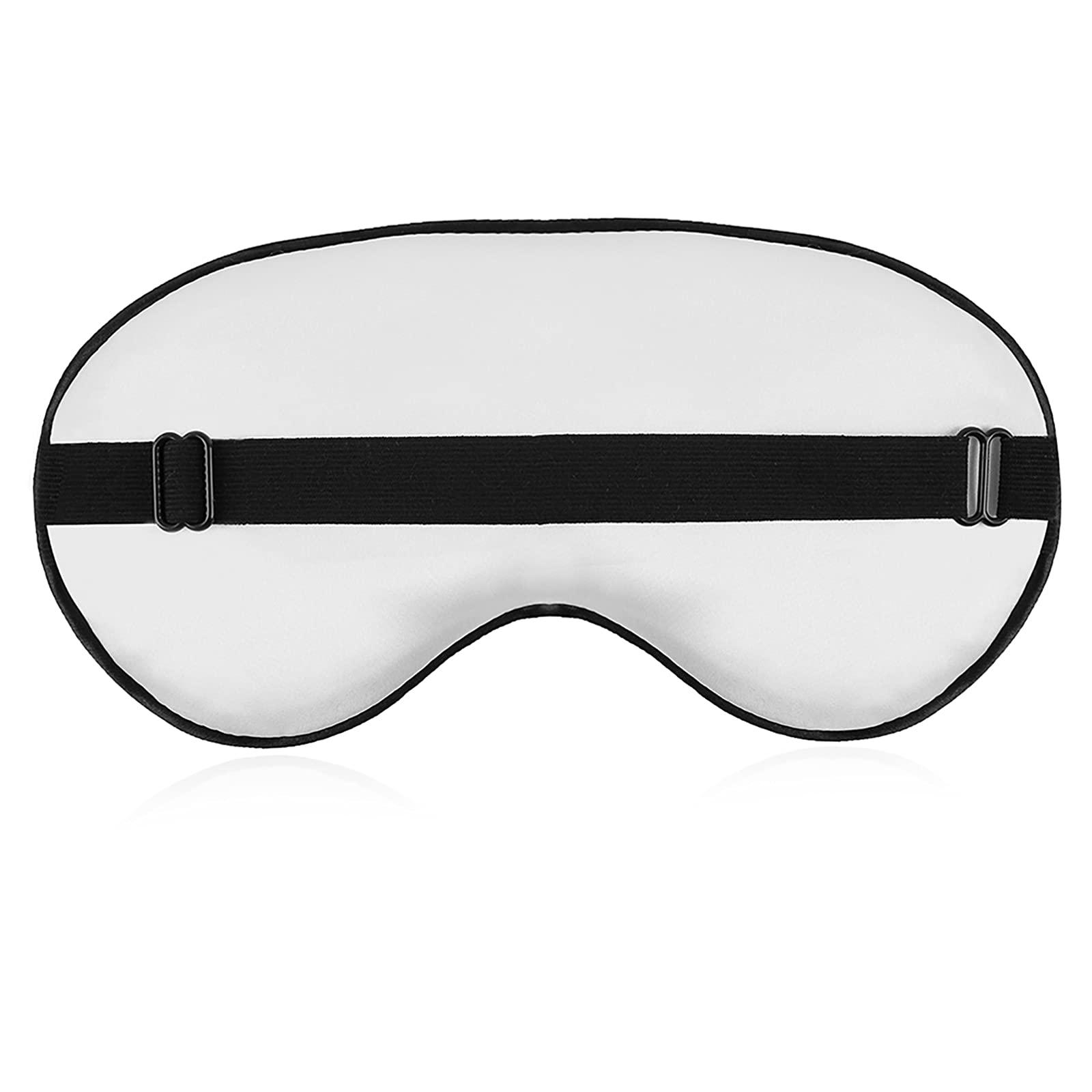 Pruoyi Custom Sleep Mask Personlized Eye Mask Design Your Own Picture Text Adjustable Soft Eye Masks Eyeshade Blindfold for Women Men Airplane Travel Sleeping (Style1)
