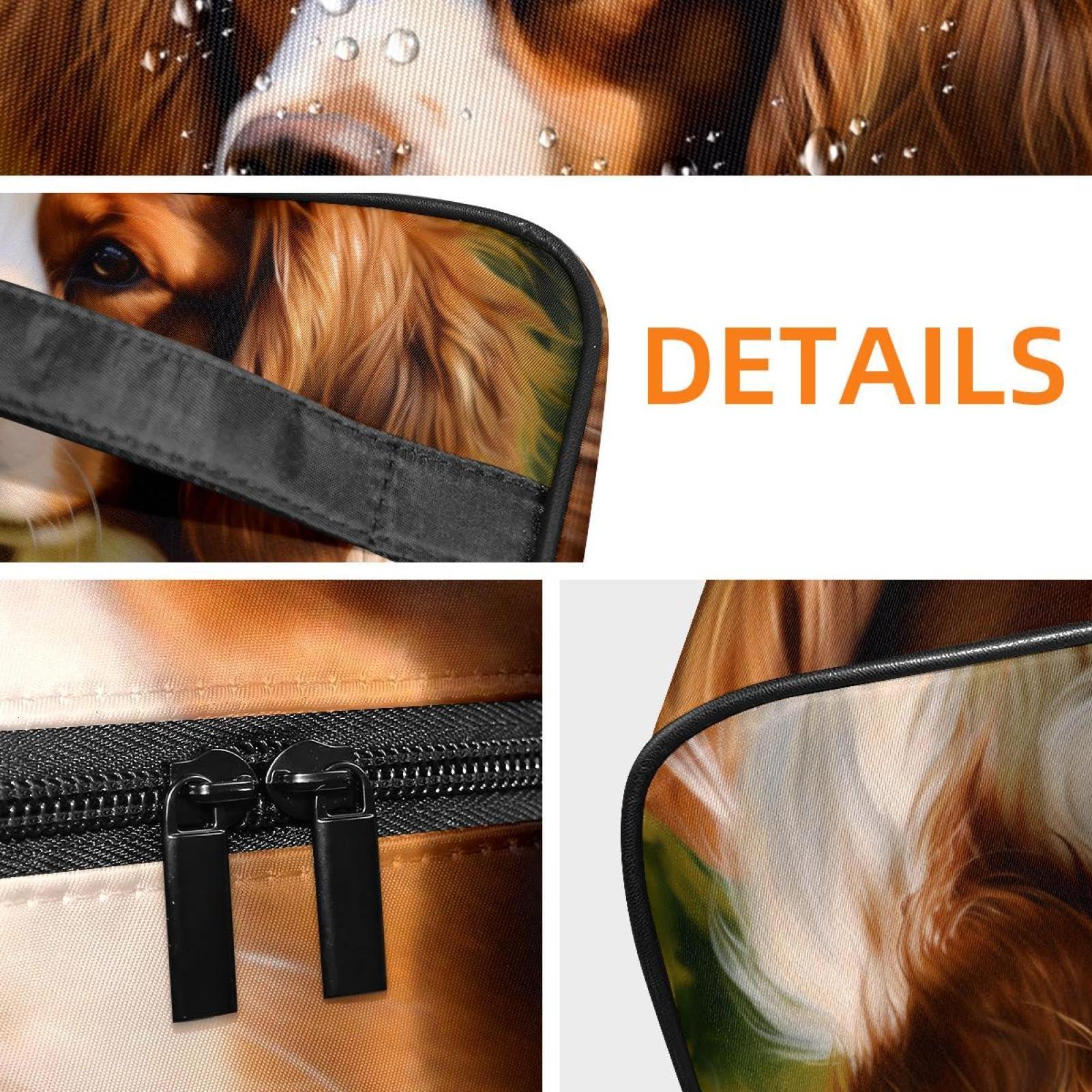 WOSHJIUK WOSHJIUK Makeup Bags for Women,Toiletry Bag for Men,Cavalier King Charles Dog,Travel Cosmetic Bag