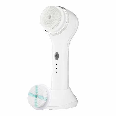 Conair Conair True Glow Sonic Facial Brush Kit, Waterproof and Rechargeable with 2 Brush Heads and Cosmetic Storage Pouch