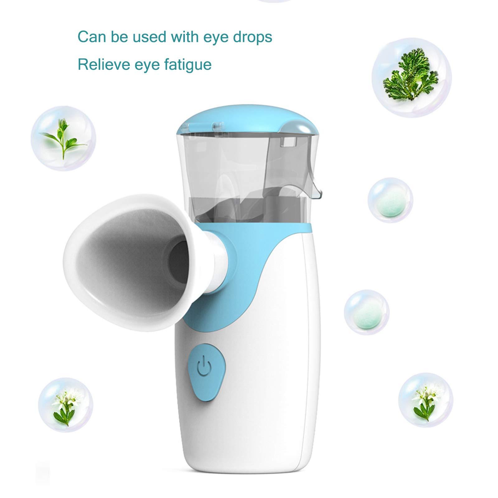 Zony Zony Nano Spray Facial Mister USB Rechargeable, Handheld 24ml Face Steamer for Facial, Used for Moisturizing, Skin Care, Deep Cleansing Makeup, Eyelash Extension,Pink