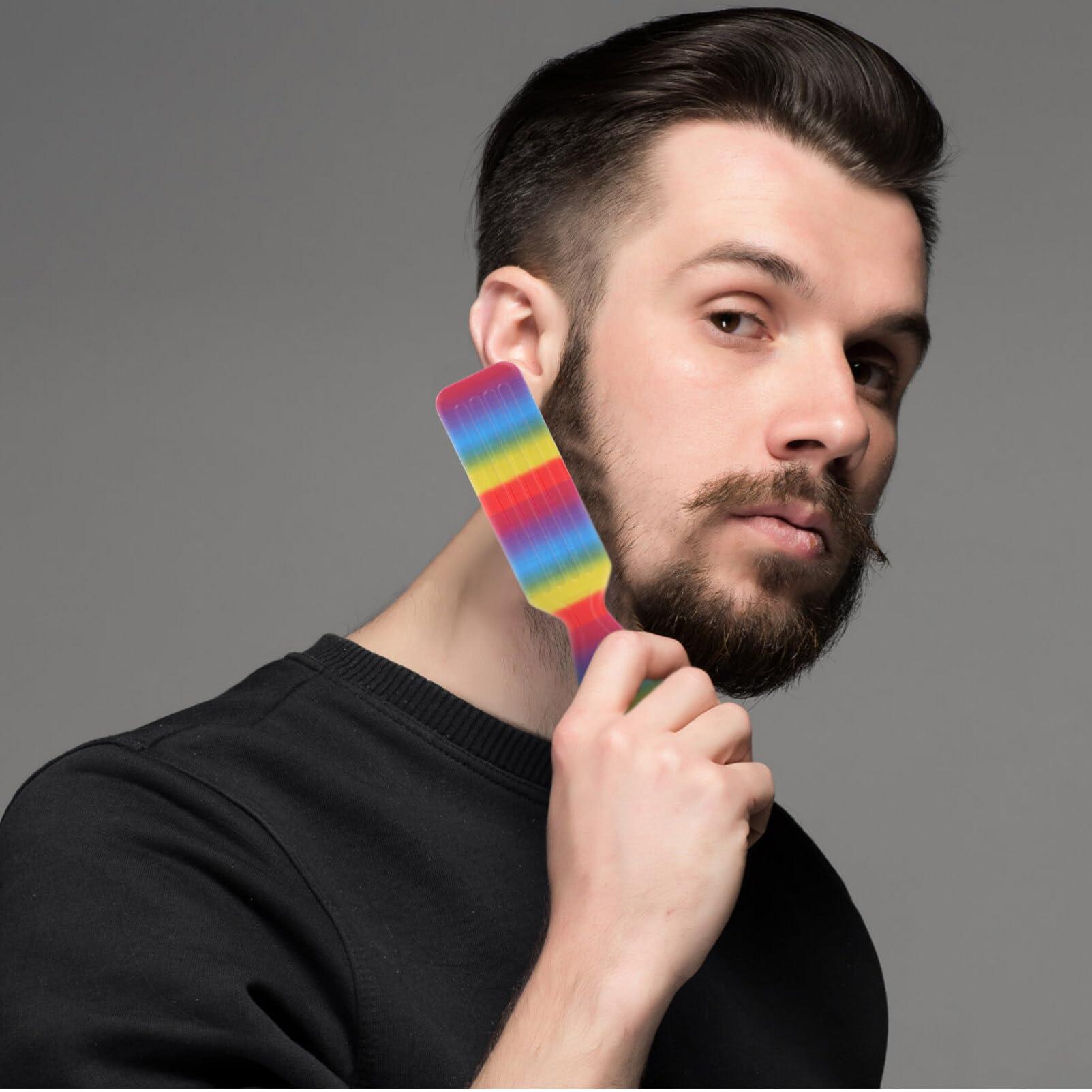 Healifty Beard Brush Beard Grooming Brush Beard Straightener Brush Shoes Brush Boots Cleaner Laundry for Men Straightens Promotes