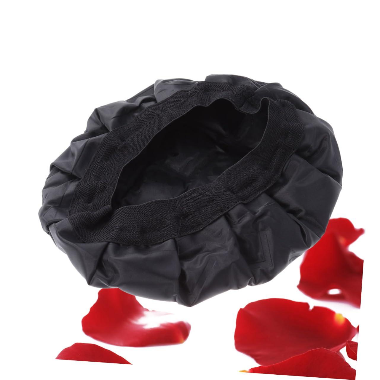 PLAFOPE PLAFOPE Heated Hair Cap Heat Conditioning Gel Steamer Hair Treatment Hair Products Universal Size Black
