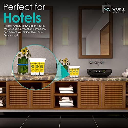 World Amenities World Amenities Spa Rituals Shampoo - Fresh Botanicals, Mini Travel Size Toiletries - Suitable for All Hair Types (300 Pack)