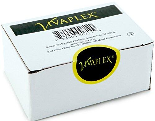 Vivaplex Vivaplex, 12, Clear, 3 ml Glass Roll-on Bottles with Stainless Steel Roller Balls - Dropper included