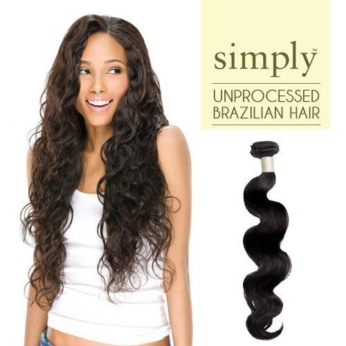 Outre Outre Simply 100% Unprocessed Brazilian Human Hair - Body Wave (20", NATURAL BLACK)