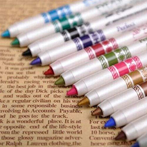 Acxico Acxico 12 pcs colors glitter lip liner eyeshadow eyeliner