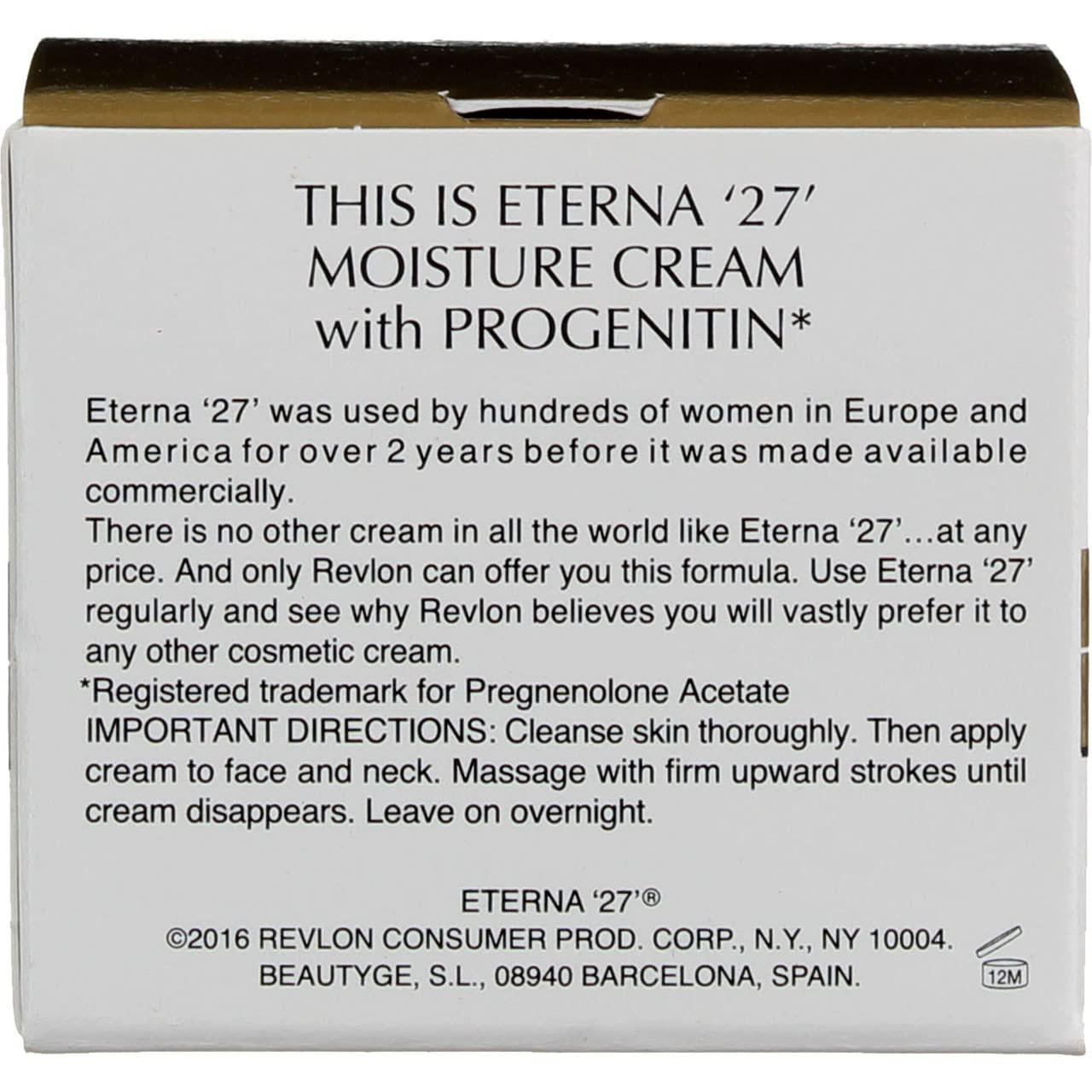 REVLON Revlon With Progenitin Eterna 27 Moisture Cream, 2 oz