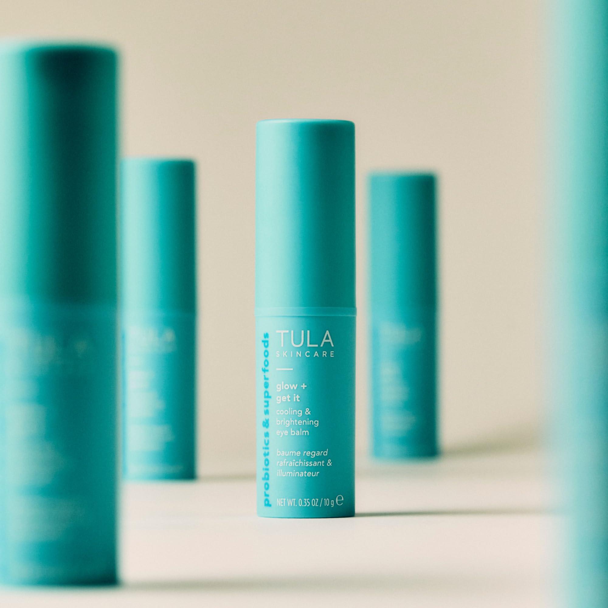 TULA TULA Skin Care Eye Balm Glow & Get It - Dark Circle Treatment, Instantly Hydrate and Brighten Undereye Area, Portable and Perfect to Use On-the-go, 0.35 oz.