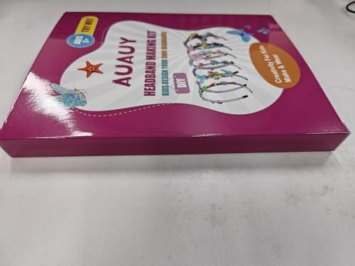 AUAUY AUAUY Girly Headbands Making Kit for Girls, Fashion DIY Band Hair Accessories for Girls Age 5+, Creative Unicorn Headband Making Kits Toys for Kids Girls Age 5-12 Birthday Gifts & Presents
