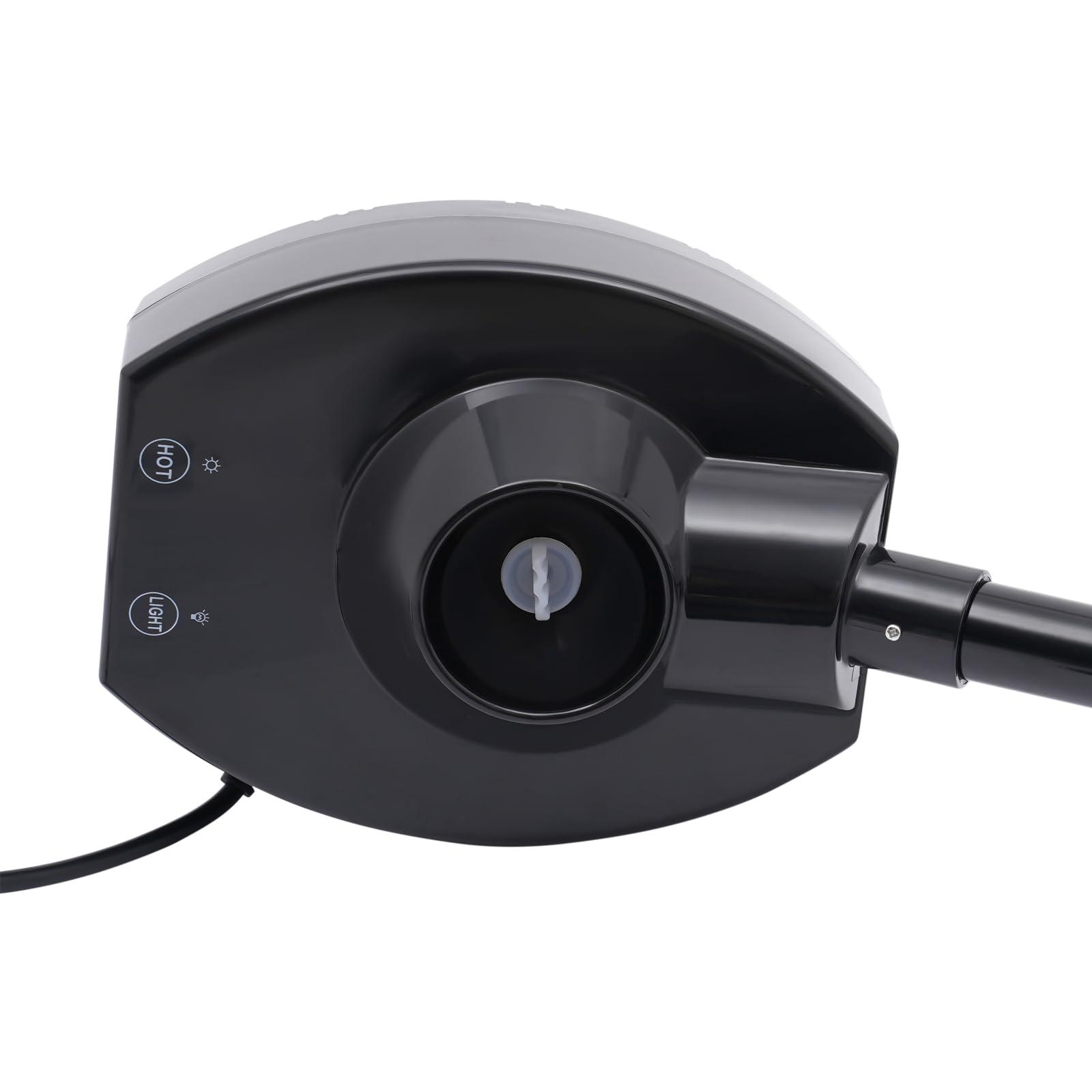 mignonnememe Professional Facial Steamer Ozone Single-Tube Beauty Sprayer w/Rotatable Nozzle Esthetician Steamer for Salon Beauty and Spa Shop Black