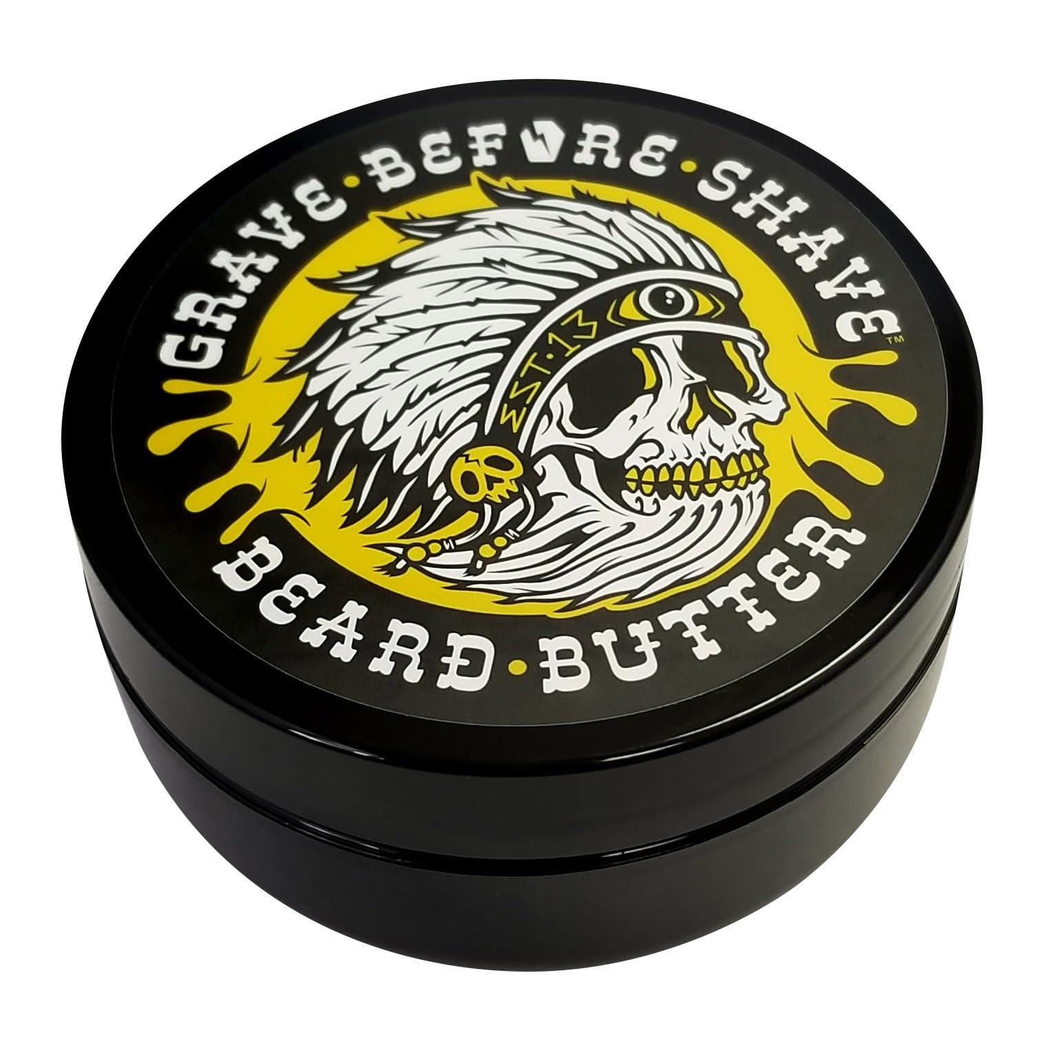 GRAVE BEFORE SHAVE Grave Before Shave Teakwood Blend Beard Butter 4oz jar