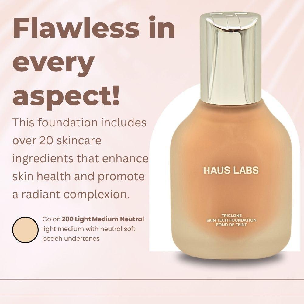 Haus Laboratories Haus Labs Triclone Skin Tech Foundation - 280 Light Medium Neutral