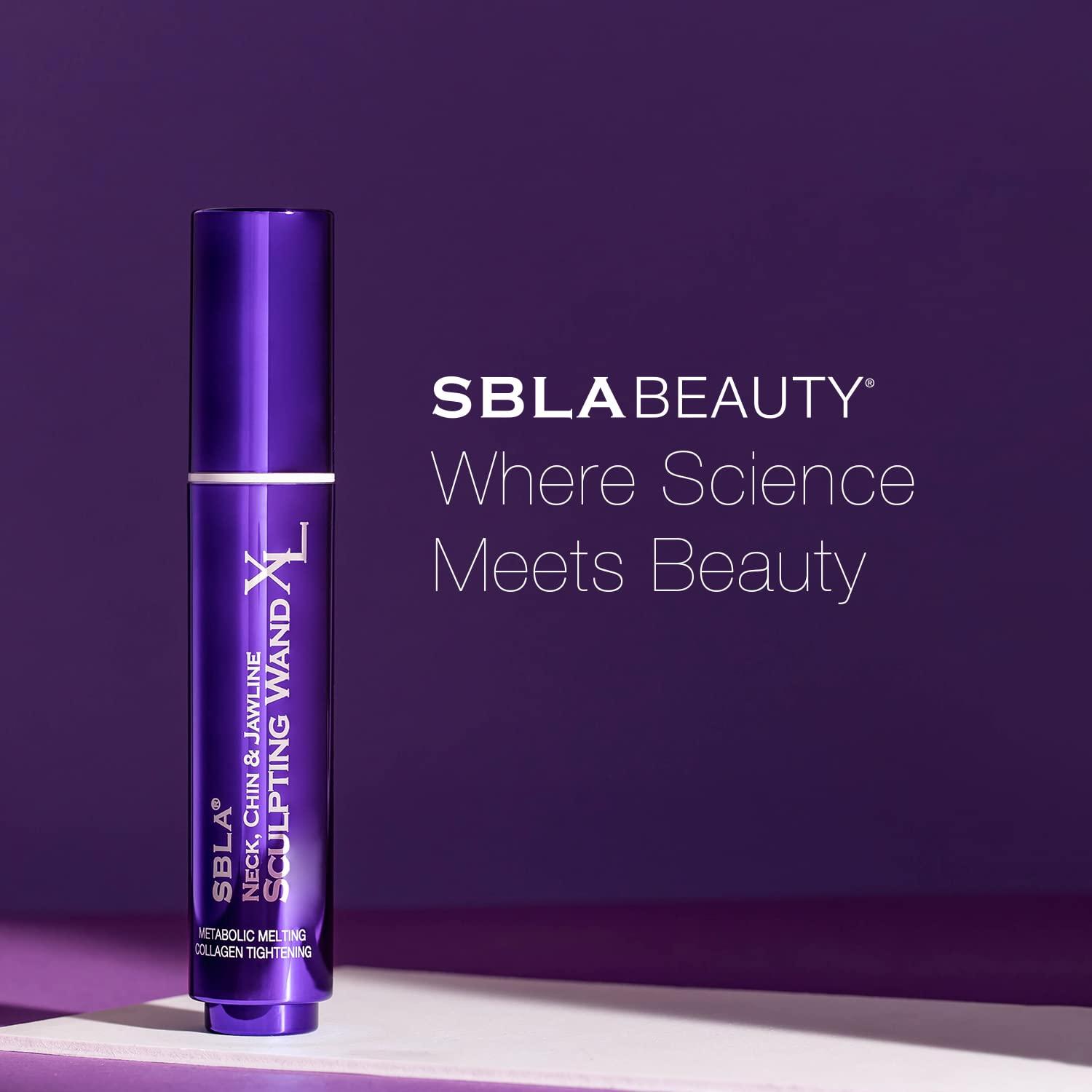 SBLA SBLA Beauty - Neck, Chin & Jawline Sculpting Wand XL - 0.7 Fl Oz / 20ml - Anti-Aging Face Serum - Melts Neck Fat, Lifts Under the Chin and Jowls, Sculpts & Reduces Lines - Boosts Collagen Production
