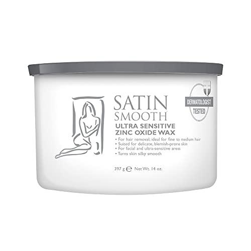 GiGi GiGi Multi-Purpose Hair Removal Wax Warmer Kit, 14 oz AND Satin Smooth Zinc Oxide Hair Removal Wax 14oz.