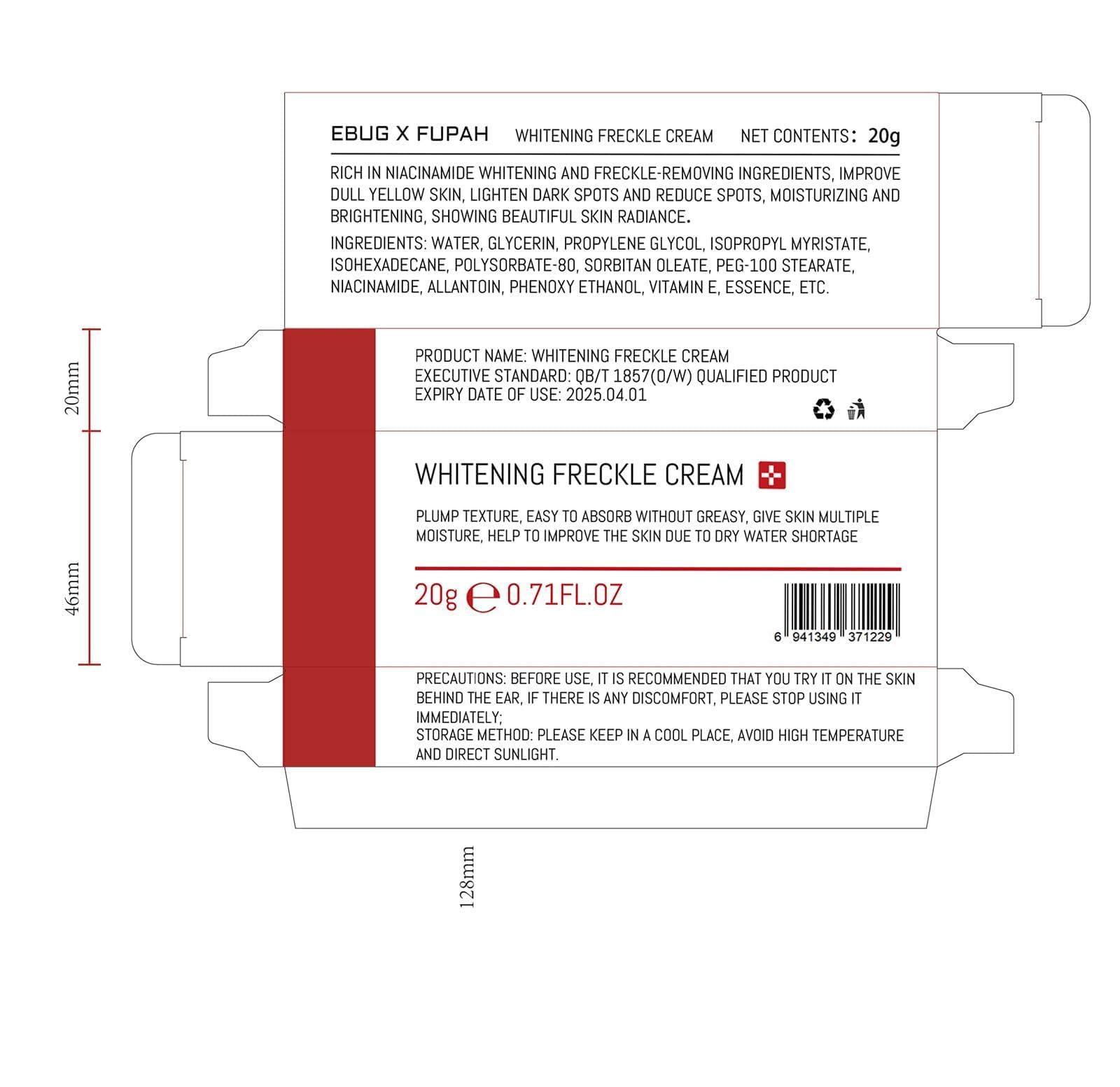 fupah 2 Pcs Freckle Cream, Acne Scar Removal Treatment Cream, Pigmentation Removal Cream for Face, Moisturizing Removes Facial Melasma Dark Spots Wrinkles Blemishes (freckle cream)