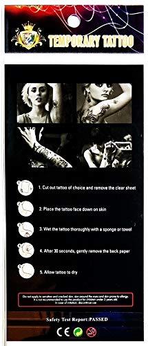 PP TATTOO PP TATTOO 1 Sheet Vintage Barbed Wire Creeper Vine Waterproof Tattoos Stickers Pattern Style Henna Make up Neck Shoulder Upper arm Thigh Body Art Tattoo for Women Men Sexy Fake