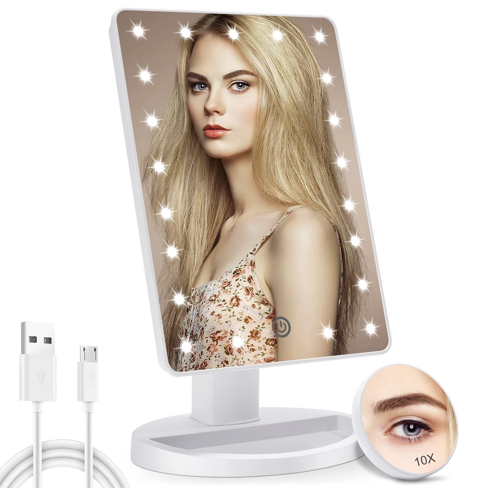 COSMIRROR COSMIRROR Shower Mirror Fogless for Shaving and Lighted Makeup Vanity Mirror