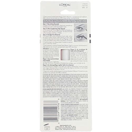 Revitalift Loreal Paris Double Extend Beauty Tubes Blackest Black Mascara -- 3 per case.