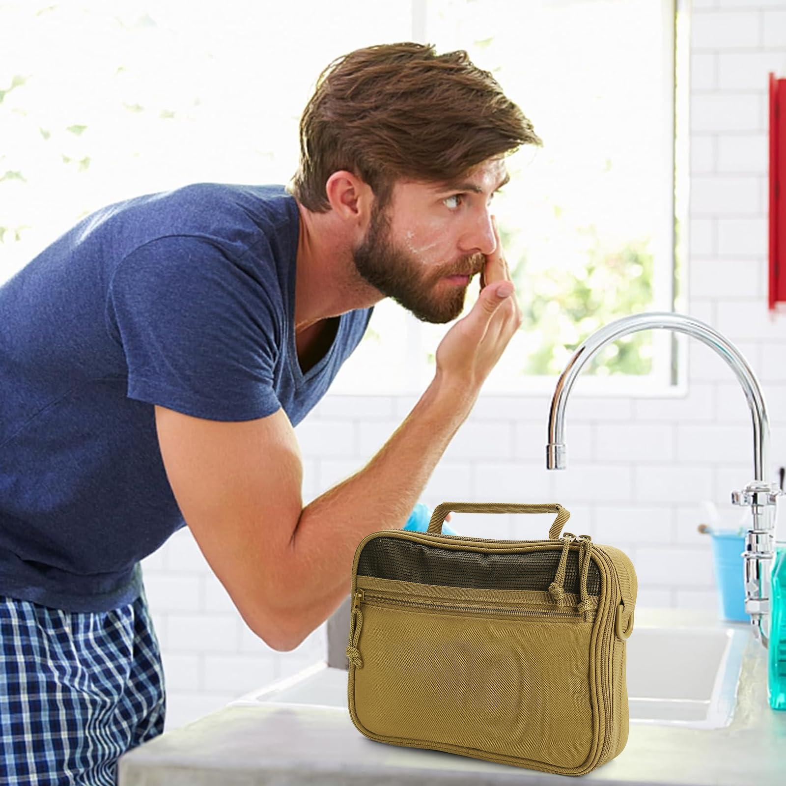 SMONT SMONT men\'s toiletry travel bag shaving kit bag for men travel